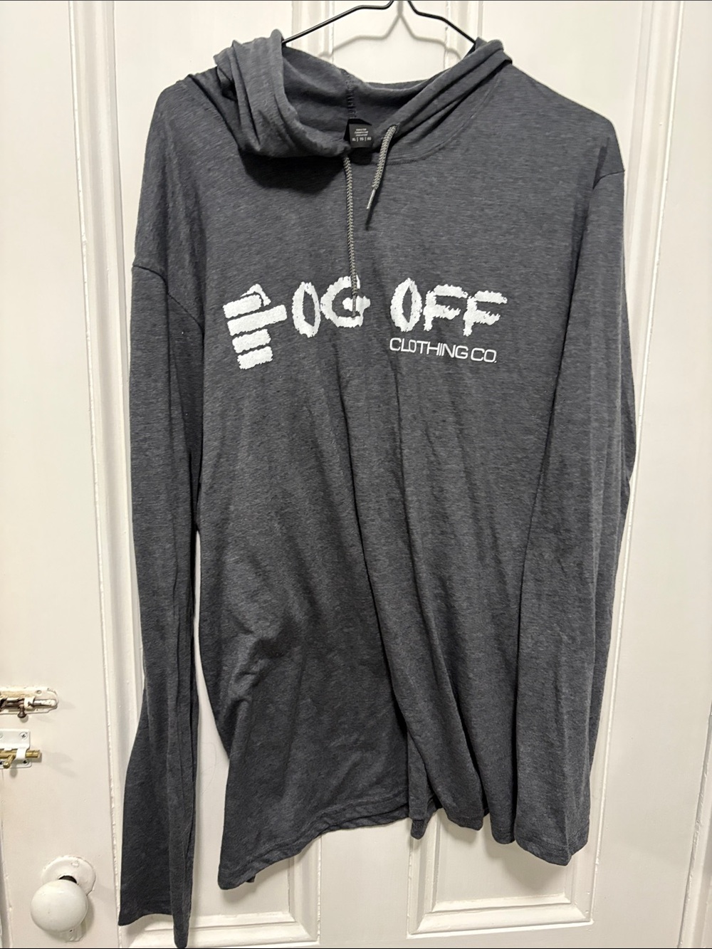 Men's Long-Sleeve Charcoal Hoodie
